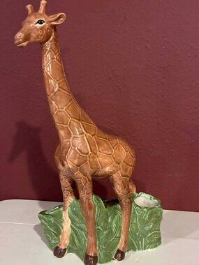 Vintage Ceramic Giraffe (14” x 8”) Planter